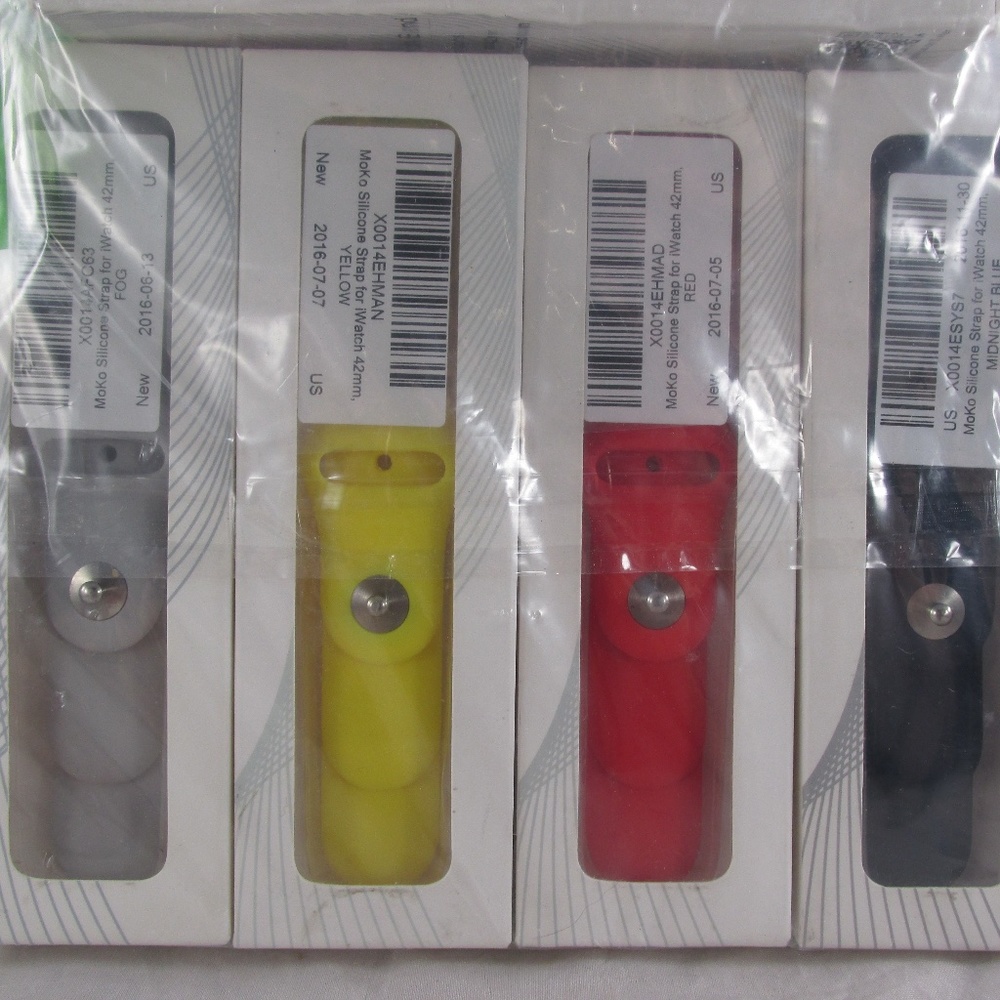 Moko 38mm Silicone watch band lot of 9